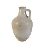 A TIN GLAZED POTTERY VASE