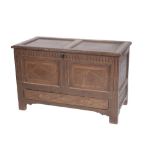 CHARLES II OAK MULE CHEST