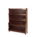 MAHOGANY WATERFALL BOOKCASE