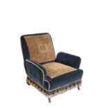 VICTORIAN UPHOLSTERED ARM CHAIR