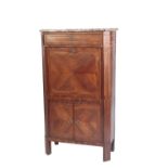 LOUISE PHILIPPE KINGWOOD VENEERED AND MARBLE TOPPPED SECRETAIRE A ABBATANT