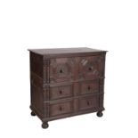 ENGLISH OAK CHEST OF DRAWERS