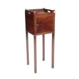 GEORGE III MAHOGANY POT CUPBOARD