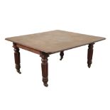 GEORGE IV /WILLIAM IV MAHOGANY EXTENDING DINING TABLE