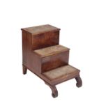 VICTORIAN MAHOGANY STEP COMMODE