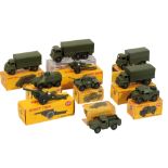 MILITARY DINKY TOYS INCLUDING AN ARMY 1-TON CARGO TRUCK 641