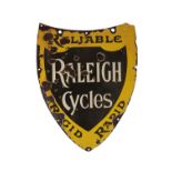 ORIGINAL RALEIGH CYCLES ENAMEL SIGN
