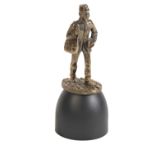 THE POSTMAN" EDWARDIAN FRENCH BRASS LIGHT MASCOT"