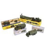 MILITARY DINKY TOYS AND SUPERTOYS INCLUDING A 25-POUNDER FIELD GUN SET 697