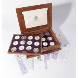 ROYAL MINT QUEENS GOLDEN JUBILEE STERLING SILVER COIN COLLECTION