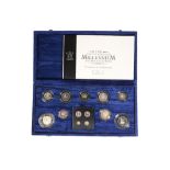 A UNITED KINGDOM MILLENNIUM SILVER COIN COLLECTION