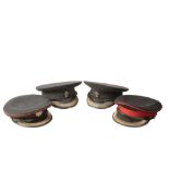 FOUR VARIOUS MILITARY CAPS