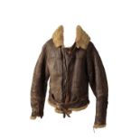 A WORLD WAR II LEATHER FLYING JACKET