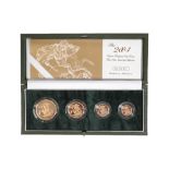 2004 UNITED KINGDOM GOLD PROOF SOVEREIGN FOUR COIN SET