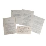 EARL MOUNTBATTEN OF BURMA: FOUR SIGNED LETTERS