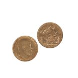 EDWARD VII 1902 AND 1908 GOLD SOVEREIGNS