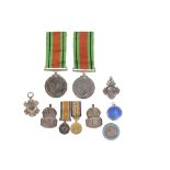 A HUSBAND AND WIFE WW2 ARP MEDAL GROUP