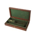 A VICTORIAN MAHOGANY PISTOL CASE