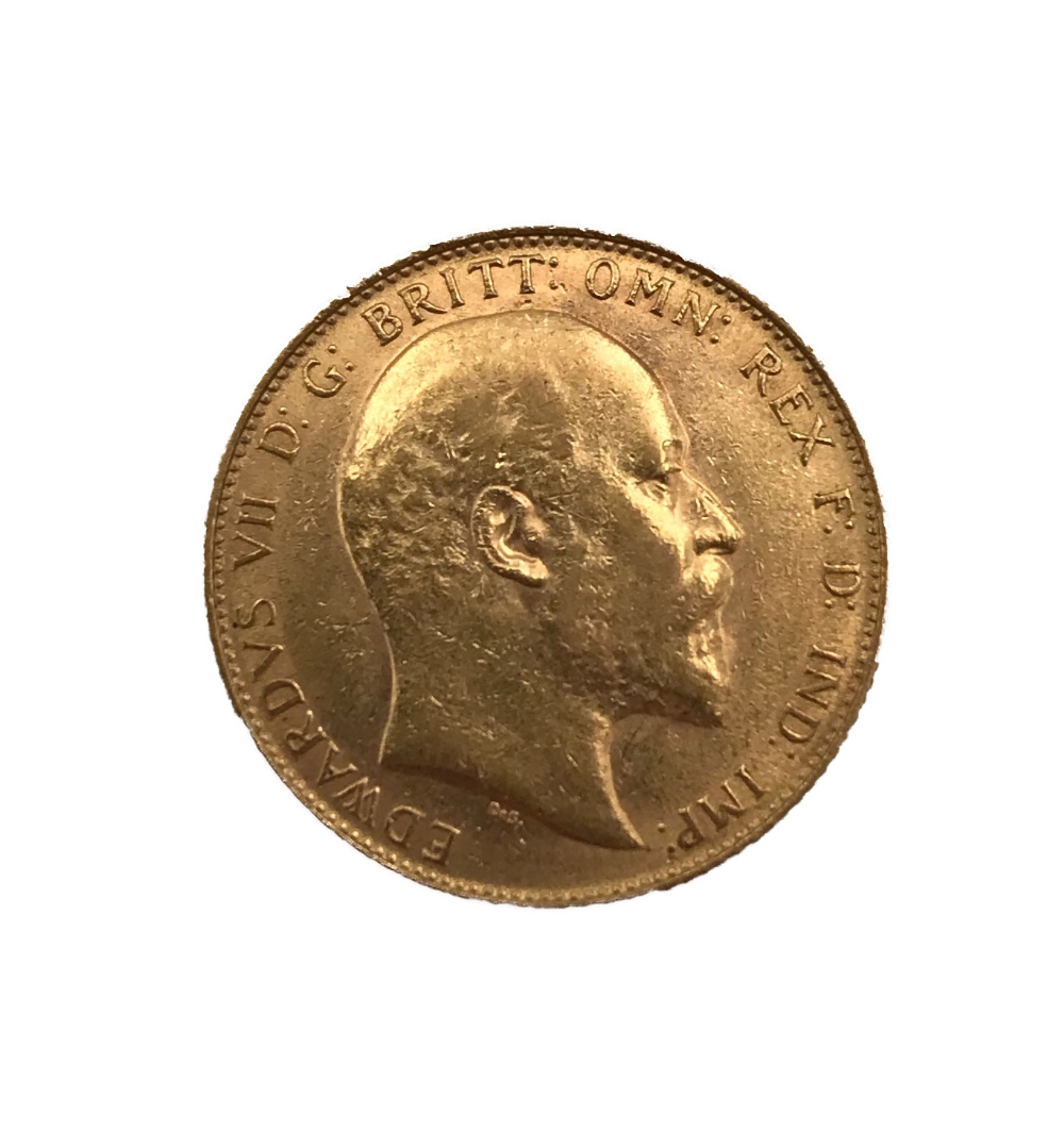 AN EDWARD VII 1909 GOLD SOVEREIGN - Image 2 of 2