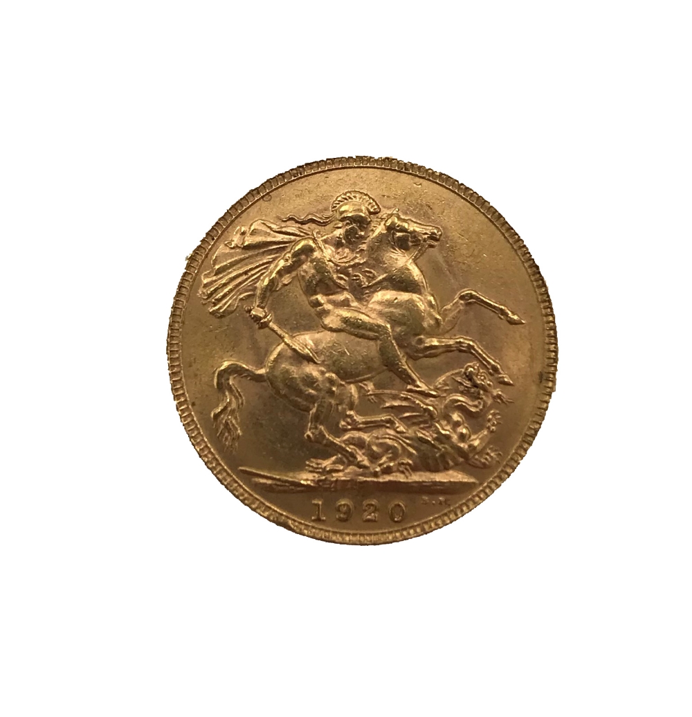 A GEORGE V 1920 GOLD SOVEREIGN - Image 2 of 2