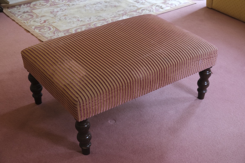 A REGENCY STYLE LOW STOOL