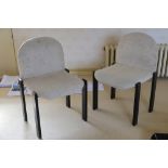 A SET OF EIGHT 1980S HEALS DINING CHAIRS