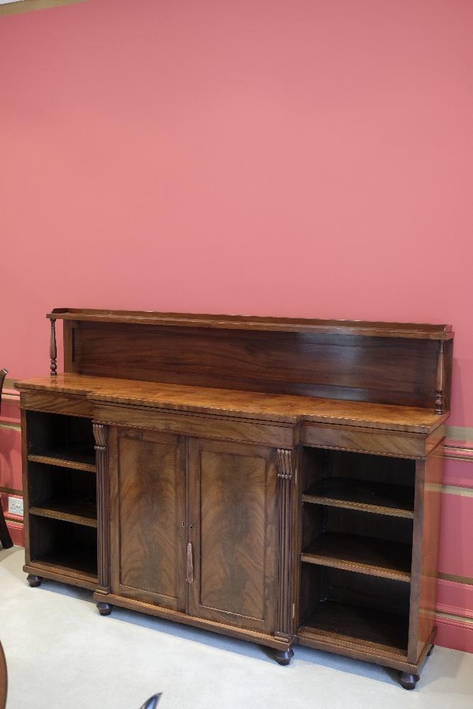 A REGENCY MAHOGANY BREAKFRONT CHIFFONIER