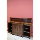 A REGENCY MAHOGANY BREAKFRONT CHIFFONIER