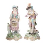 PAIR OF SAMSON PORCELAIN FIGURES, 19TH CENTURY