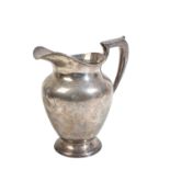 AN AMERICAN SILVER JUG,