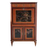 A DUTCH NEO-CLASSICAL SATINWOOD SECRETAIRE,