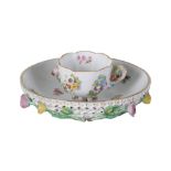 MEISSEN PORCELAIN CUP AND A SAUCER