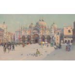 JULES BLANCPAIN (1860-1914) St. Mark's Square, Venice