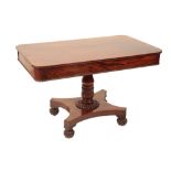 A GEORGE IV MAHOGANY SOFA TABLE,