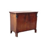 A EMPIRE MAHOGANY SIDE CABINET,