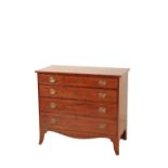 A FEDERAL MAHOGANY CHEST OF DRAWERS,