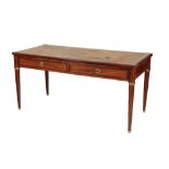 A LOUIS XVI STYLE MAHOGANY BUREAU PLAT,