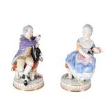 PAIR OF MEISSEN PORCELAIN FIGURES