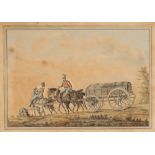 DUTCH SCHOOL, 19TH CENTURY 'Royal Waggon Train'