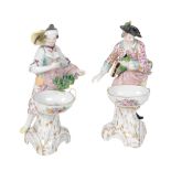 PAIR OF KPM PORCELAIN FIGURES, 19TH CENTURY