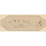 SAMUEL PROUT (1783-1852) A Sketch of figures working