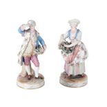 PAIR OF MEISSEN PORCELAIN FIGURES