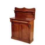 A VICTORIAN MAHOGANY CHIFFONIER,