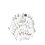A GROUP OF ASSORTED FLATWARE,