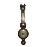 A GEORGE III WHEEL BAROMETER