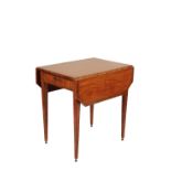 A DUTCH SATINWOOD PEMBROKE TABLE,