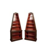 COLEFAX & FOWLER: A PAIR OF CONTEMPORARY BOOKCASES
