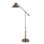 HEATHFIELD & CO: AN ADJUSTABLE BRASS FLOOR LAMP