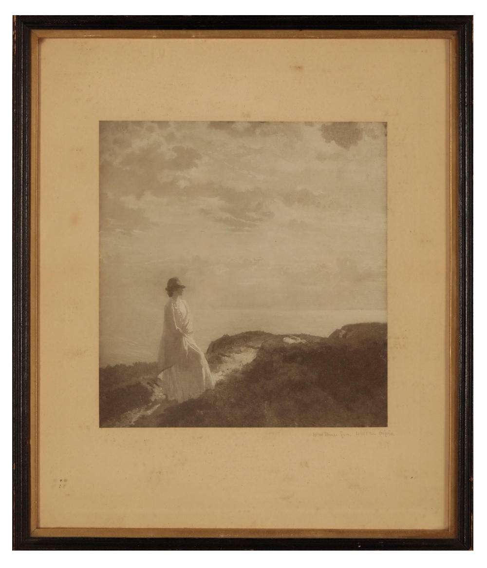 MANNER OF SIR WILLIAM ORPEN (1878-1931) A HEAD AND SHOULDERS PORTRAIT OF A LADY - Image 6 of 7