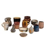 A QUANTITY OF STUDIO POTTERY WARES